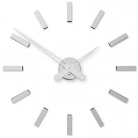 Dizajnové nalepovacie hodiny Future Time FT9600SI Modular chrome 60cm Dizajnové nalepovacie hodiny Future Time FT9600SI Modular chrome 60cm